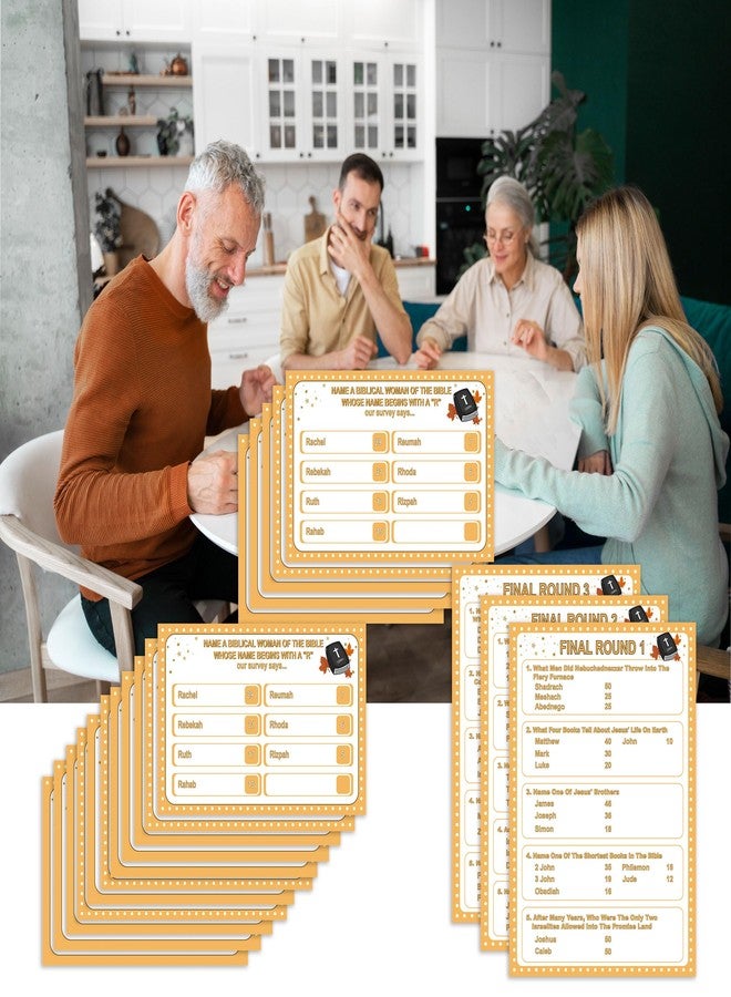 Xenseou Bible Family Feud Game, Christian Card Game, Church Party Games, Bible Trivia Questions, Family Party Games, Christian Bible Game for Group -SJSC02 - Image 4